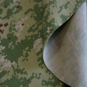 Green Digital Camouflage Fabrics Military Uniform Fabric For Army