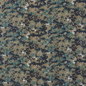 Poly/Cotton Green Digital Military Camouflage Fabrics For Army