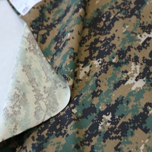 Poly/Cotton Green Digital Military Camouflage Fabrics For Army