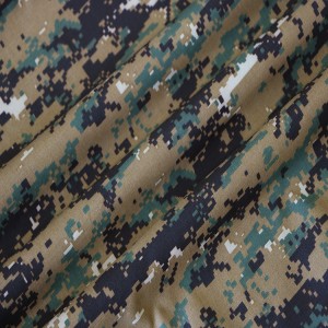 Poly/Cotton Green Digital Military Camouflage Fabrics For Army