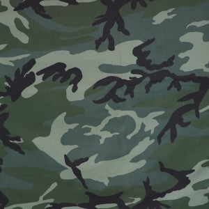 Army Woodland Camo Printing Waterproof Fabric For Police Uniform