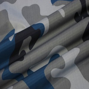 100% poliesita PVC ti a bo mabomire camouflage fabric