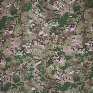 Ripstop Multicam camouflagestof met print