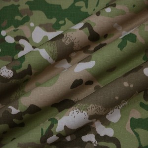 Ripstop Multicam CP Printing Camouflage Fabric For Military Uniforms