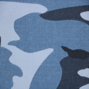 세네갈용 블루 밀리터리 패브릭