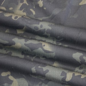 Black Multicam Camouflage Ripstop Fabrics For Army