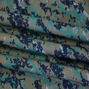 Polyamide/Cotton Digital Camo Printed Army Military Ripstop Fabric