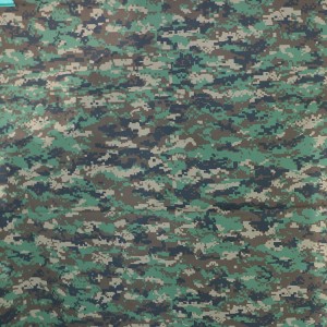 Green Digital Camouflage Fabric Twill Fabric For Army
