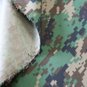 Green Digital Camouflage Fabric Twill Fabric For Army