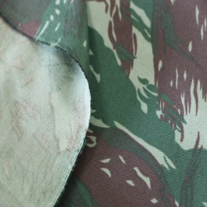 T/C 65/35 Twill Military Camouflage Fabric For Brazil Army
