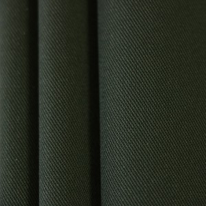 Poly/Cotton Jungle Green Twill Waterproof Fabrics For Suit Men