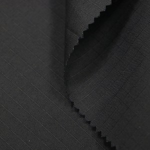 T/C 80/20 Ripstop Weave Black Uniform Fabrics For Workwear