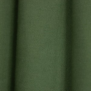 50%Polyester/50%Cotton Army Green Twill Weave Dyed Fabrics For Garments