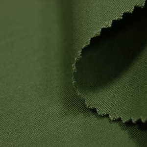 50%Polyester/50%Cotton Army Green Twill Weave Dyed Fabrics For Garments