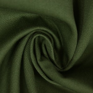 50%Polyester/50%Cotton Army Green Twill Weave Dyed Fabrics For Garments