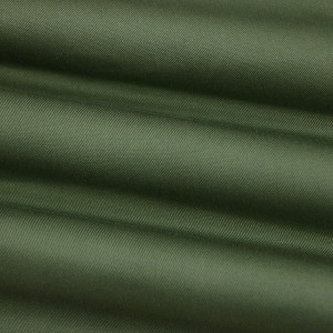 50%Polyester/50%Cotton Army Green Twill Weave Dyed Fabrics For Garments