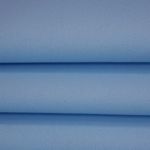China Supplier Light Blue Polyester Fabrics For Workwears