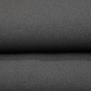 100%Polyester Dark Gray Plain Uniform Fabric For Workwear