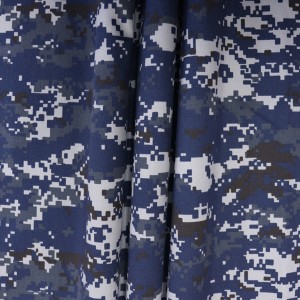 Tissu militaire bleu foncé