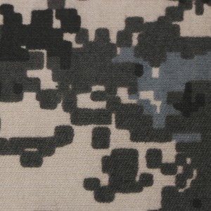 Tecido de camuflagem digital preto