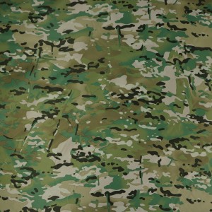 100 % Polyester, wasserdichtes Multicam-Gewebe für Regenmantel