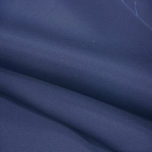 65%Polyester 35%Cotton Dark Blue Sateen Fabric For Workwear