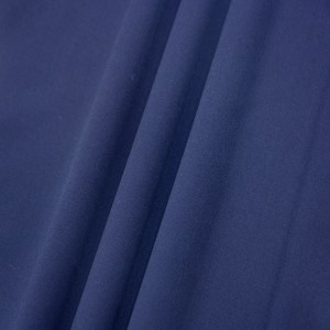 65%Polyester 35%Cotton Dark Blue Sateen Fabric For Workwear
