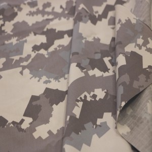 CVC60/40 Ripstop Camo Printed Military Fabrics For Qatar Army