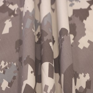 CVC60/40 Ripstop Camo Printed Military Fabrics For Qatar Army