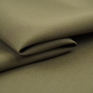 Khaki Worsted Wool Fabric For Men’s Suit Garments For Army