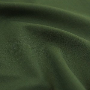 Green Polyester/Cotton Ripstop Fabrics Workwear Fabric for Garment