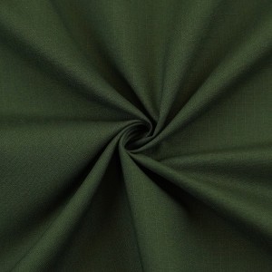 Green Polyester/Cotton Ripstop Fabrics Workwear Fabric for Garment