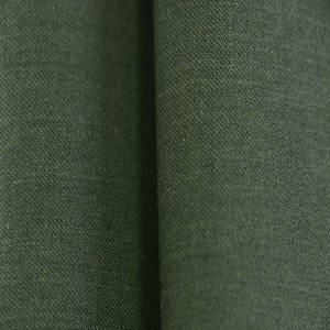 Army Green Wool/Polyester Fabric Worsted Smooth Wool Fabric For Suits