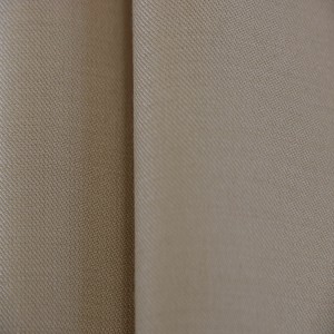 Khaki Polyester/Wool Blend Fabric Yarn Dyed Woven Wool Fabric For Army Suits