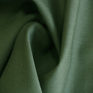 Army Green Wool/Polyester Worsted Fabric Yarn Dyed Woven Wool Fabric