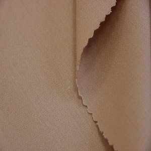 Khaki Wool/Polyester Worsted Fabric Yarn Dyed Woven Wool Fabric