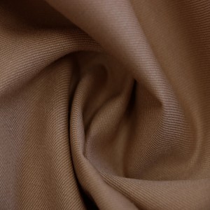 Khaki Wool/Polyester Worsted Fabric Yarn Dyed Woven Wool Fabric