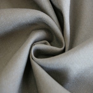 Gray Wool/Polyester Worsted Fabric Yarn Dyed Woven Wool Fabric