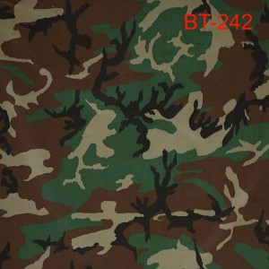 US exercitus style silvae camouflage fabricae