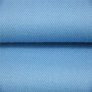 40% lana 60% poliéster tela camisera azul claro para uniforme de policía
