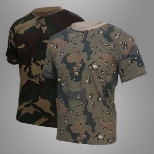 T-shirt na camo ng militar