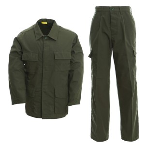 Army green uniform