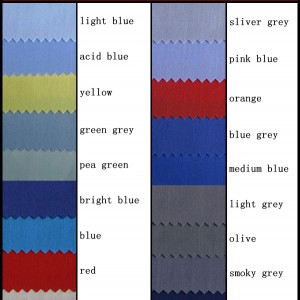 Anti-statik bilen T / C Twill mata